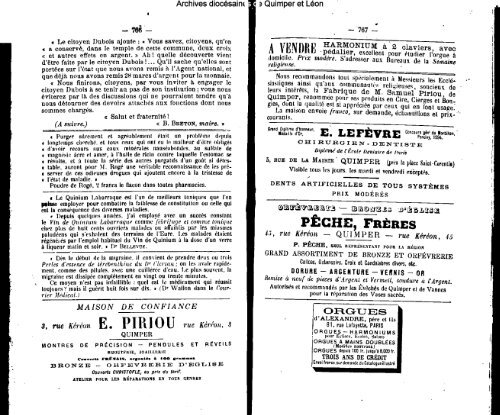 1894 - Diocèse de Quimper et du Léon