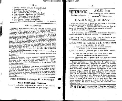 1894 - Diocèse de Quimper et du Léon