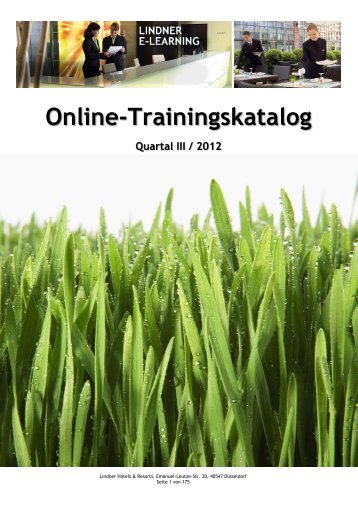 Online-Trainingskatalog