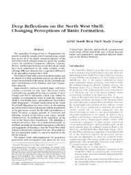 Deep reflections on the North West Shelf: changing perceptions of ...