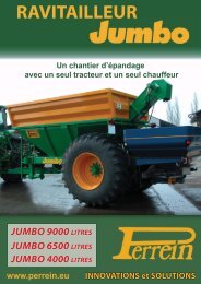 PERREIN; Ravitailleur JUMBO; JUMBO 9000 LITRES; JUMBO 6500 ...