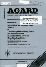 The testing of fixed wing tanker and receiver aircraft to establish their ...