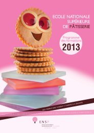 Mise en page 1 - Ecole Nationale Supérieure de la Pâtisserie