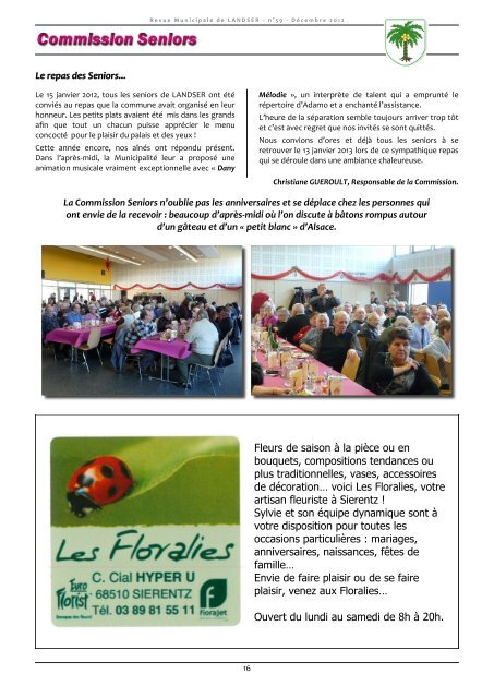 Revue Municipale n°59 - Landser