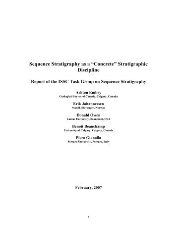 Sequence Stratigraphy as a “Concrete” Stratigraphic - SEPM Strata