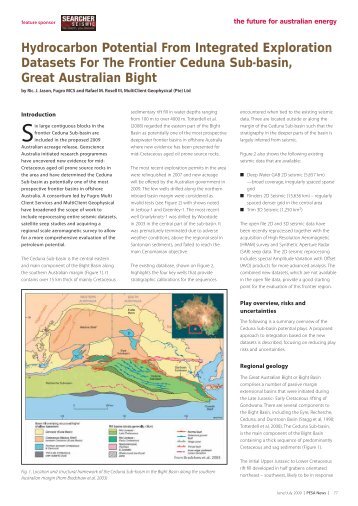 Hydrocarbon Potential From Integrated Exploration Datasets ... - PESA