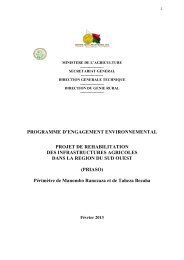 Programme d'engagement environnemental - Ministère de l ...