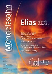 Elias Corinne Sutter, Sopran Anja Powischer, Alt ... - Kirche Oberstrass