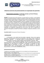 Influência da técnica de peritoneostomia na recuperação ... - Cesumar