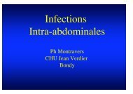 Infections Intra-abdominales - Institut d'Anesthésie-Réanimation de ...