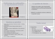 Problématique des tendinopathies Le quotidien du clinicien ... - HUG