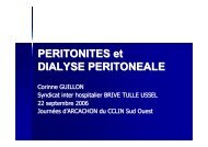 PERITONITES et DIALYSE PERITONEALE - CLIN Sud-Ouest