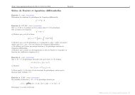 Séries de Fourier et équations différentielles