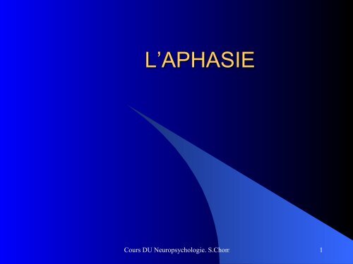 L'APHASIE