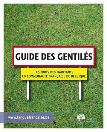 GUIDE DES GENTILÉS - Langue française