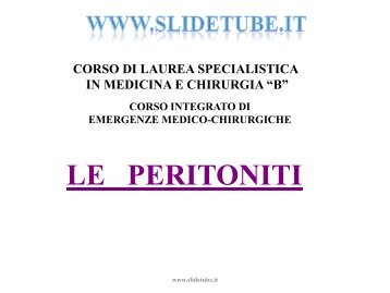 LE PERITONITI - Slidetube.it