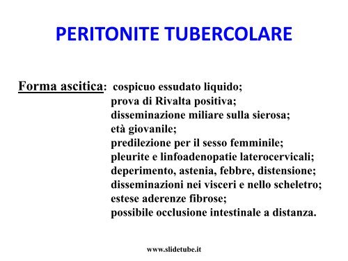 LE PERITONITI - Slidetube.it