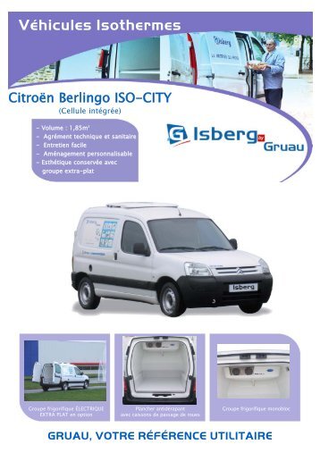 Citroen Berlingo ISO-CITY avec NEOS 100:Mise en page 1 ... - Gruau