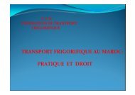 TRANSPORT FRIGORIFIQUE AU MAROC: PRATIQUE ET DROIT