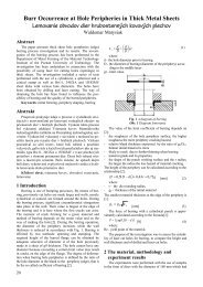 Burr Occurrence at Hole Peripheries in Thick Metal Sheets ...