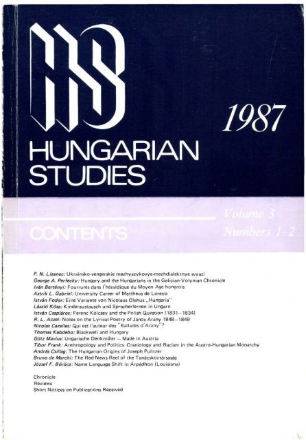 hungarian studies - EPA - Országos Széchényi Könyvtár