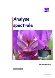 Analyse spectrale - Louis-armand-mulhouse.eu