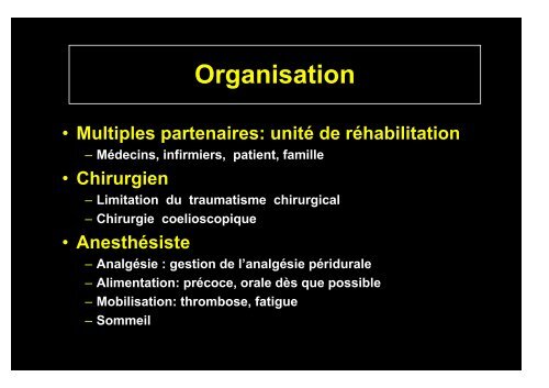 Objectifs de l'analgésie postopératoire - Institut d'Anesthésie ...