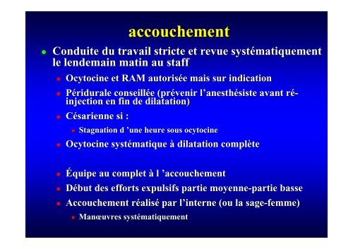 L'accouchement du siège pratique clinique