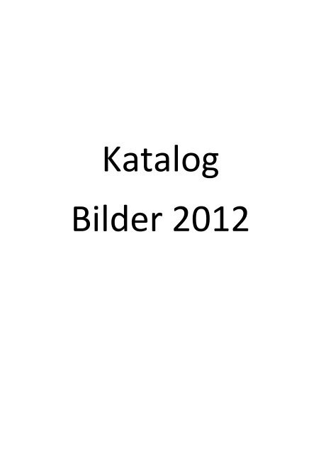 Katalog Bilder 2012