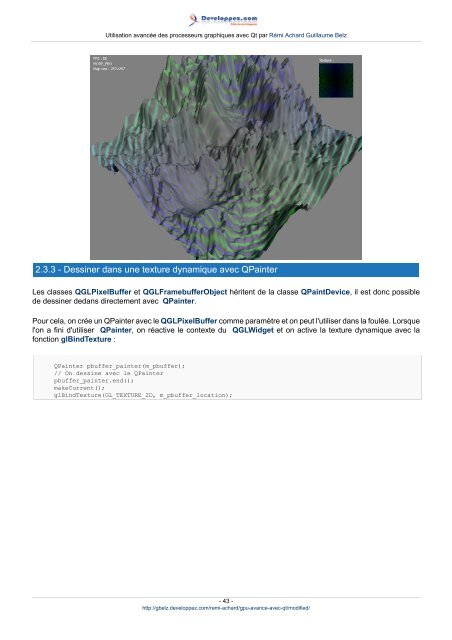 Utilisation avancée des processeurs graphiques avec Qt