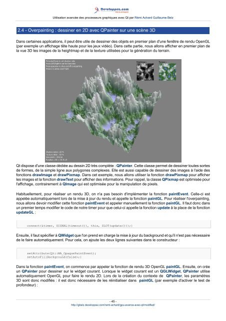 Utilisation avancée des processeurs graphiques avec Qt