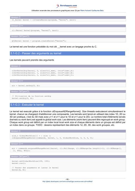 Utilisation avancée des processeurs graphiques avec Qt