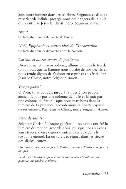 Le Livre de la Prière Commune - Church Publishing