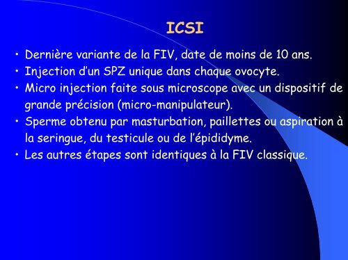 Techniques de l'assistance médicale à la procréation