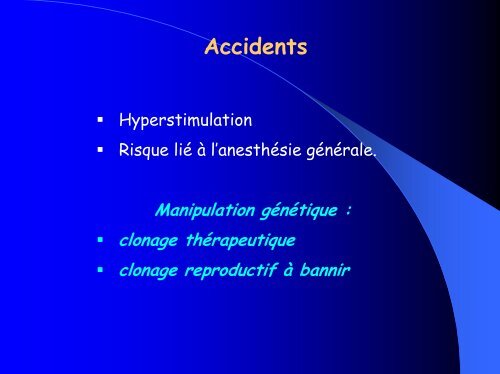 Techniques de l'assistance médicale à la procréation