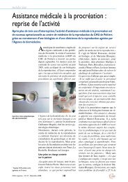 Assistance médicale à la procréation : reprise de ... - (CHU) de Poitiers