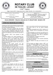 31 Juillet 2002 - Club Rotary de Toulon Levant