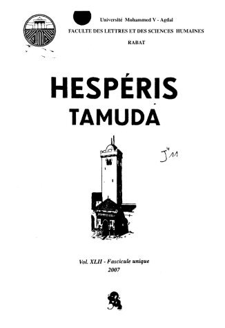 Hespéris Tamuda - Bibliothèque Numérique Marocaine