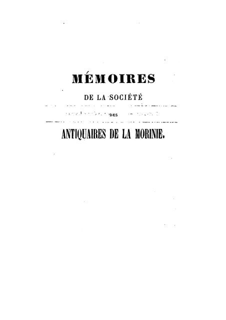 Mémoires 1858 Tome 10 - Ouvrages anciens sur Saint-Omer (Pas ...