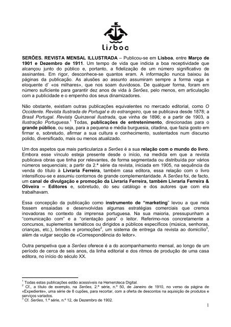 Serões - Hemeroteca Digital