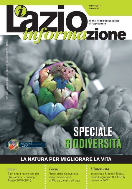 Focus - Agricoltura - Regione Lazio