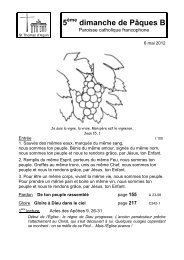 Pâques 2e dim - Paroisse Catholique Francophone de Berlin