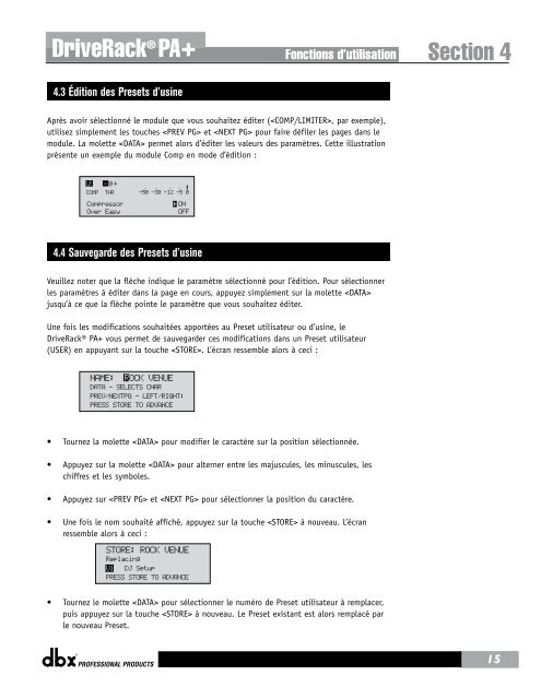 Processeur d'égalisation et de gestion totale des systèmes de ... - dbx