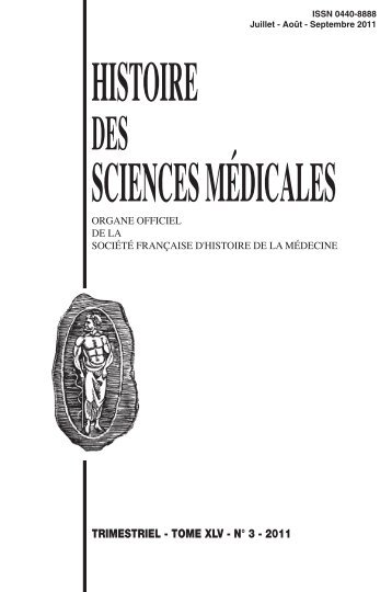 histoire sciences médicales - Bibliothèque interuniversitaire de ...