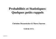 Probabilités et Statistiques: Quelques petits rappels - Irisa