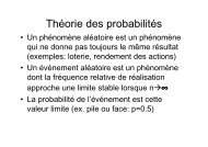 Théorie des probabilités - HEC - Université de Lausanne