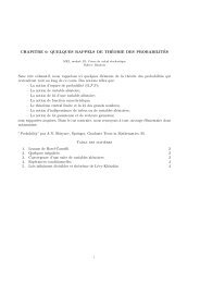 CHAPITRE 0: QUELQUES RAPPELS DE THÉORIE DES ...