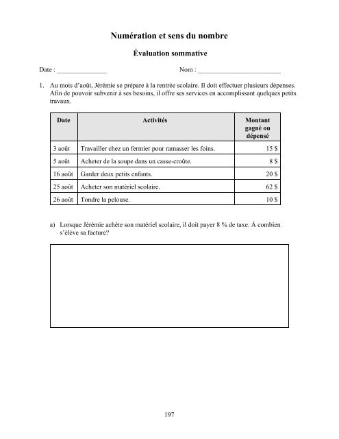 Traitement des données et probabilité - Cforp.ca