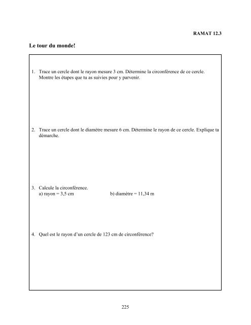 Traitement des données et probabilité - Cforp.ca