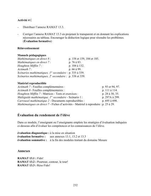 Traitement des données et probabilité - Cforp.ca